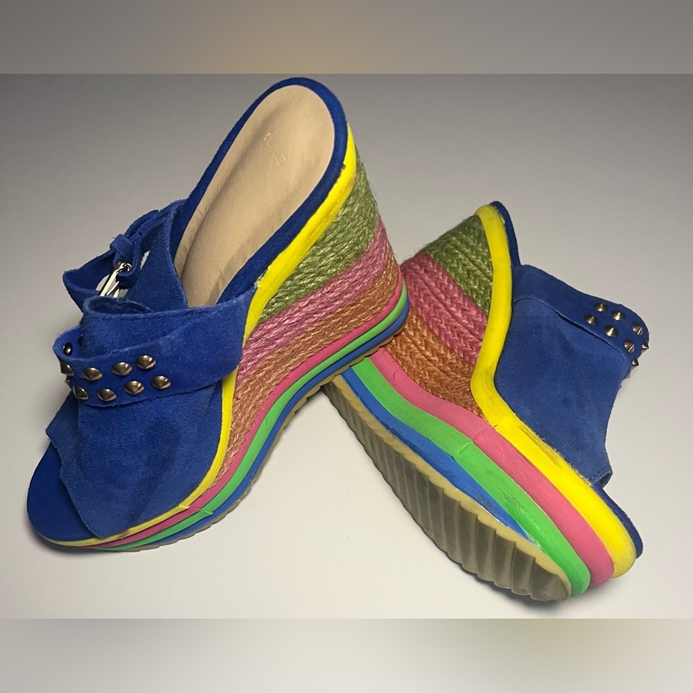 Colorful Wedge Sandals